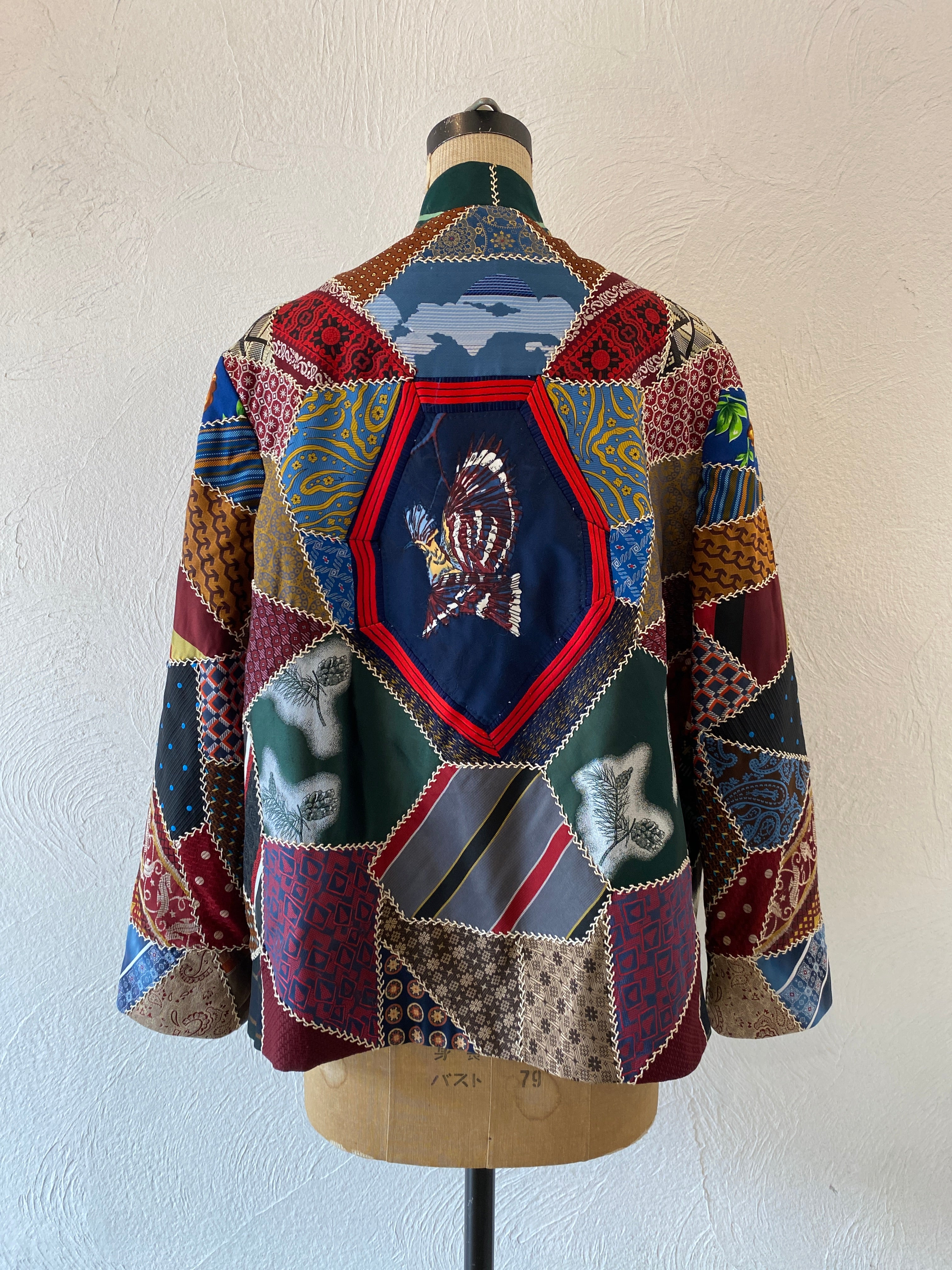 tie patchwork jacket