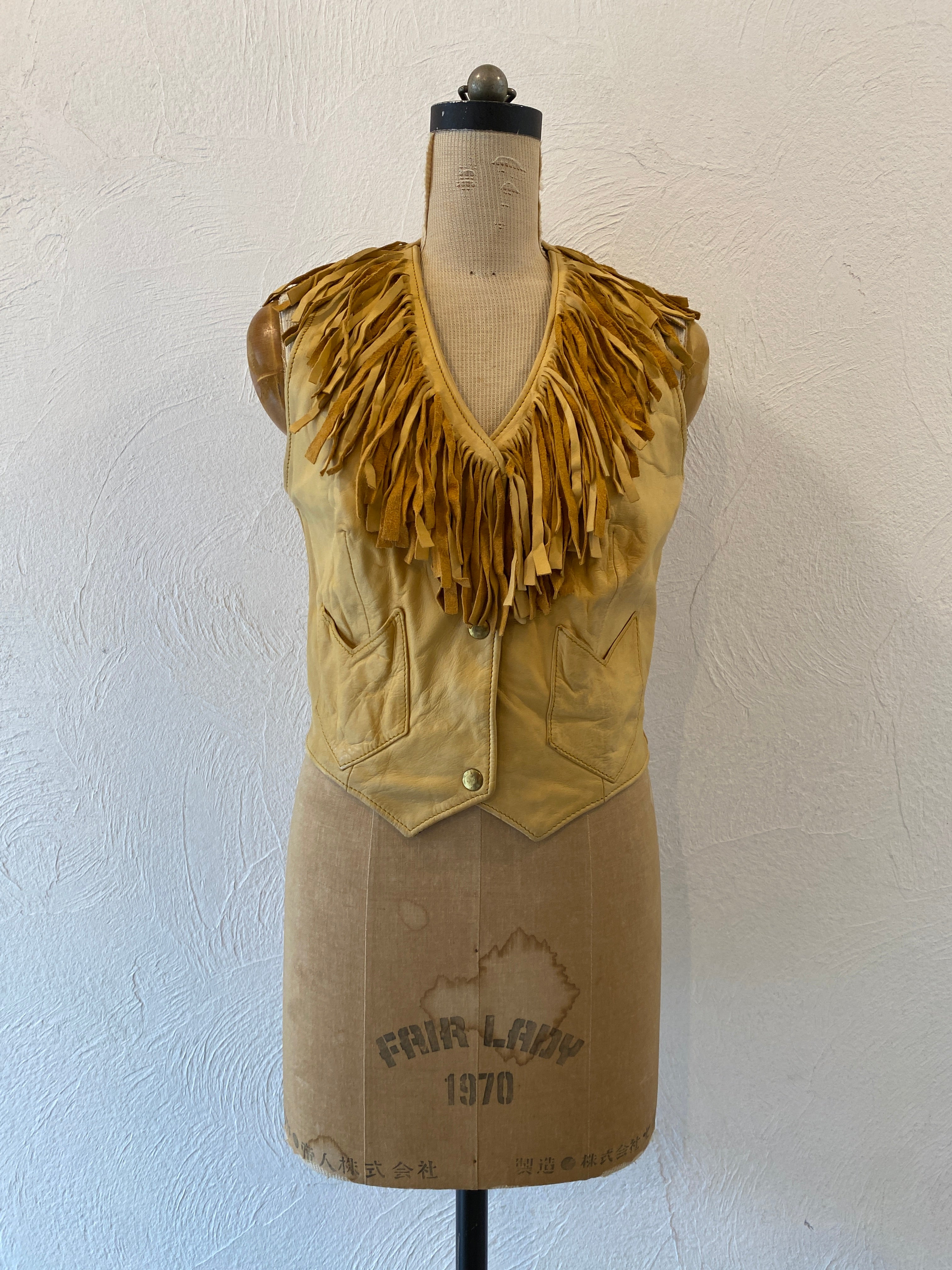 fringe leather vest