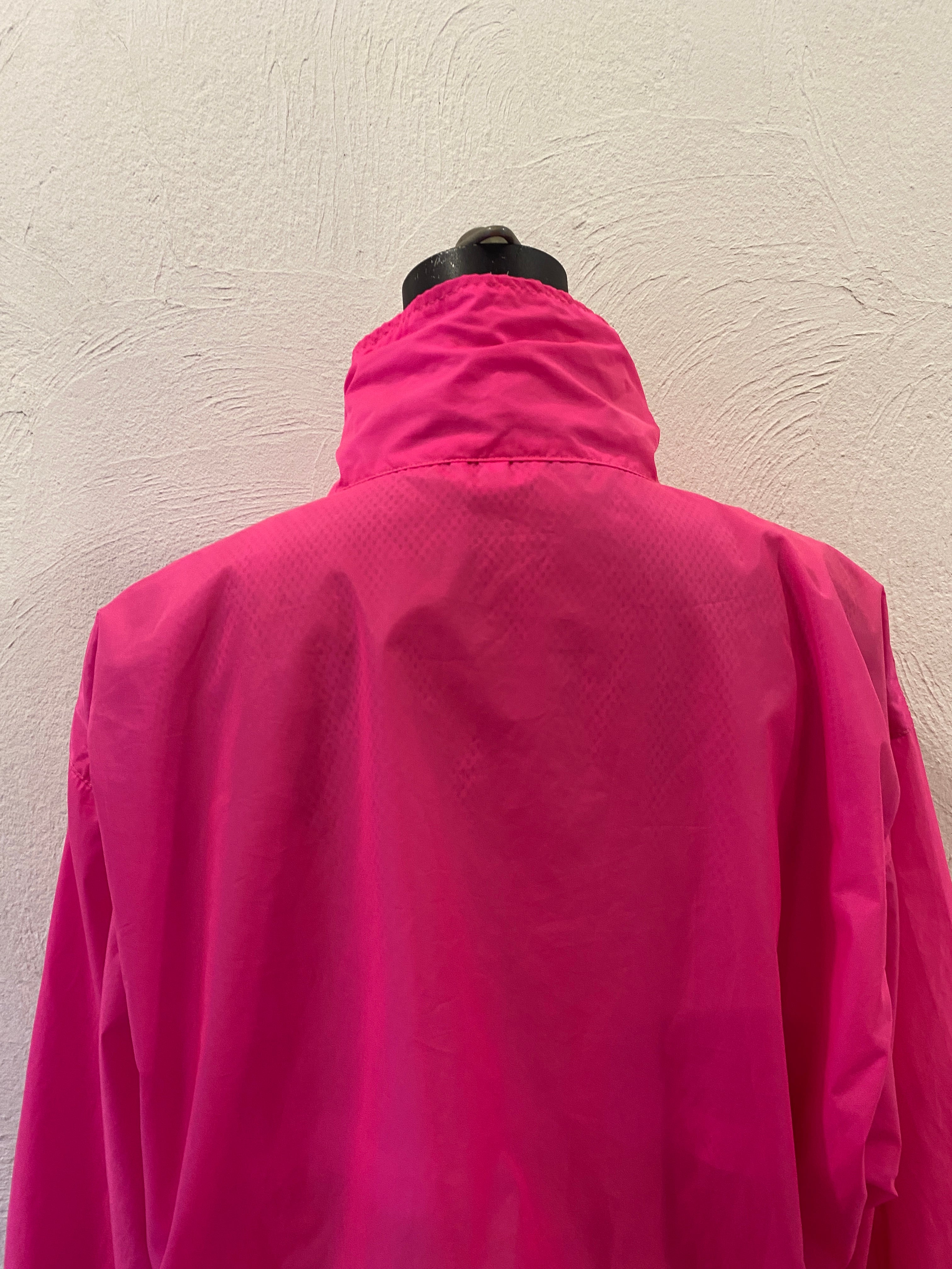 neon pink nylon blouson