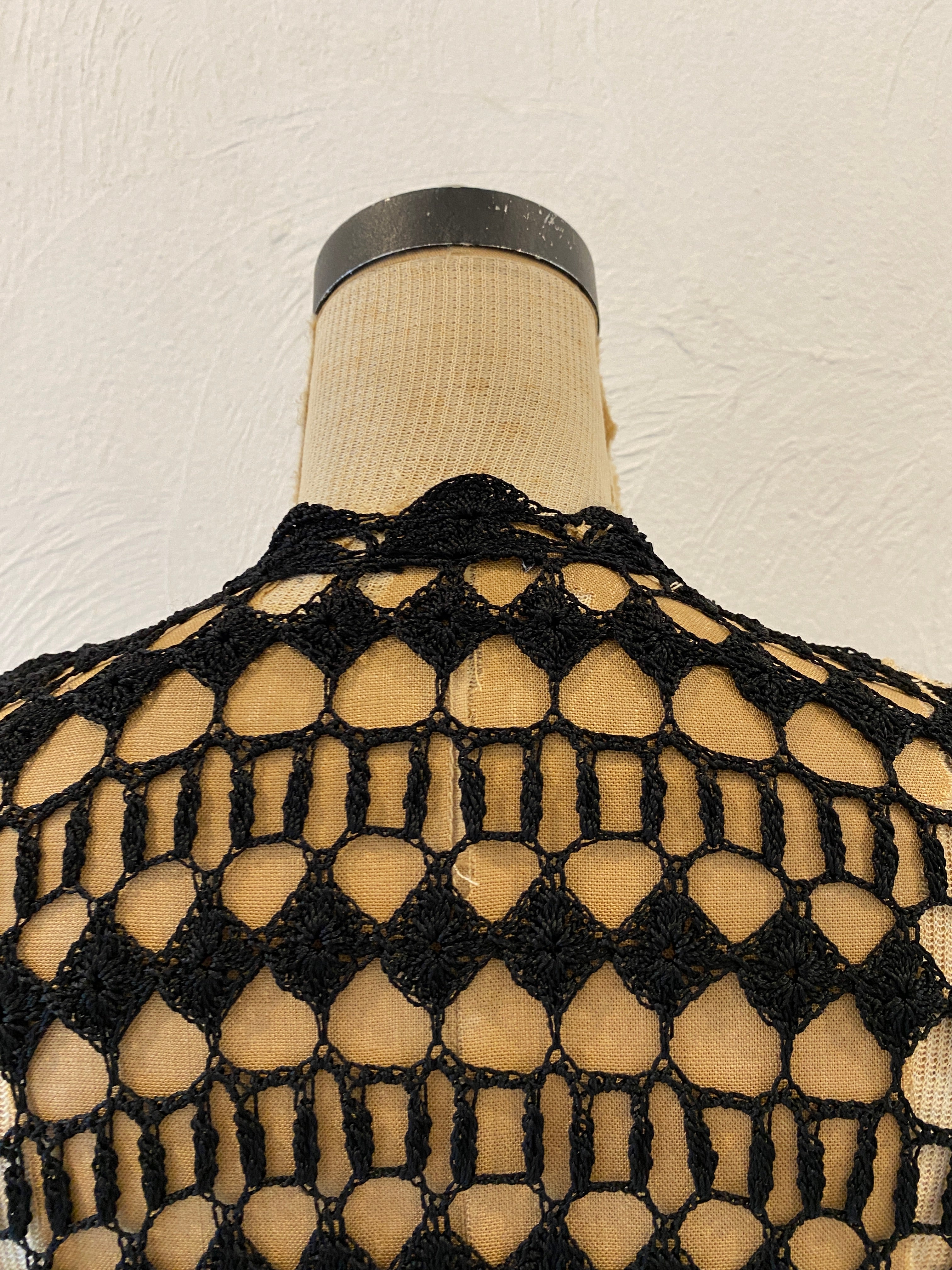 black motif cardigan