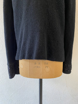 fringe zip knit cardigan