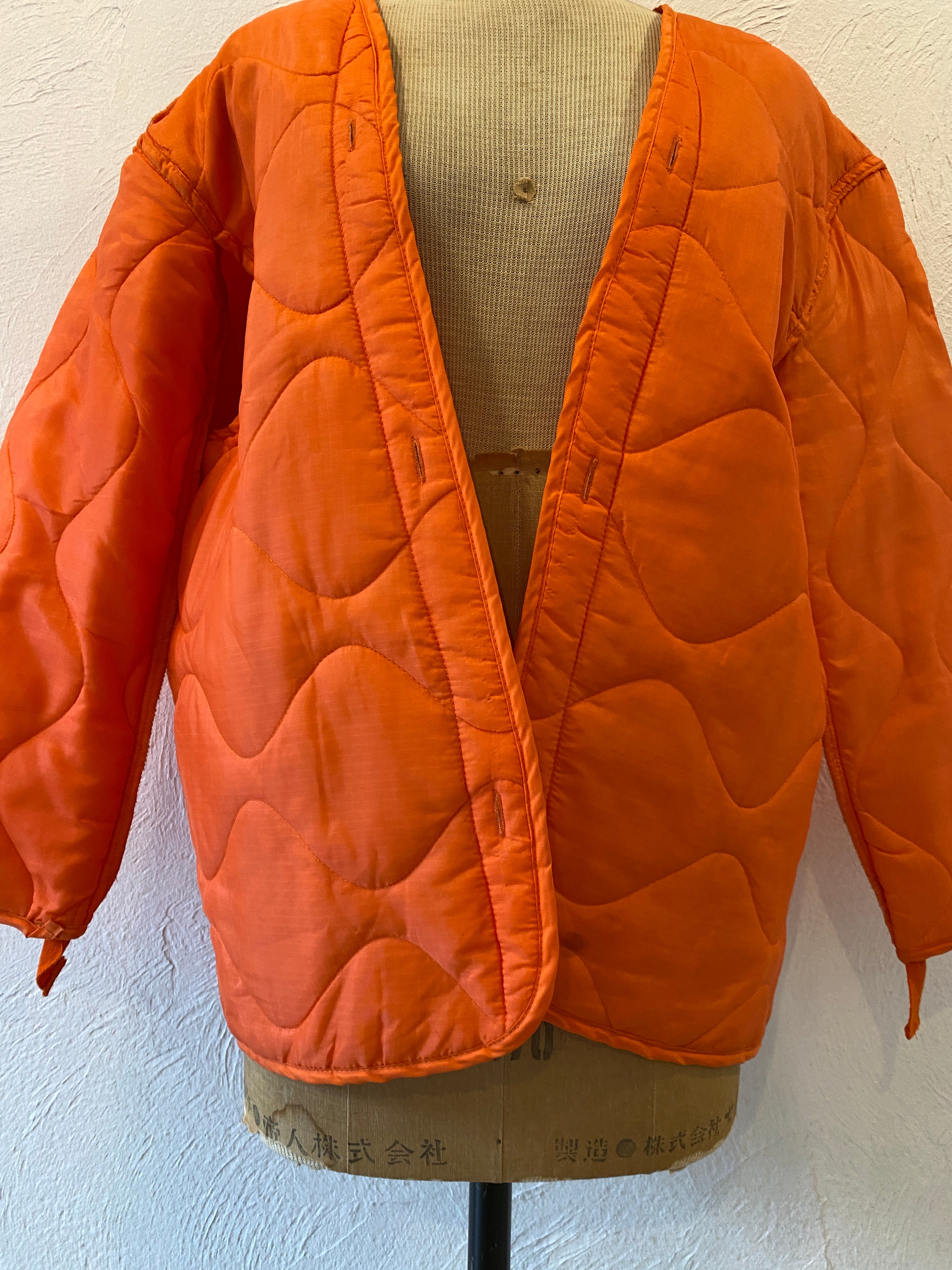 orange quilting liner jacket