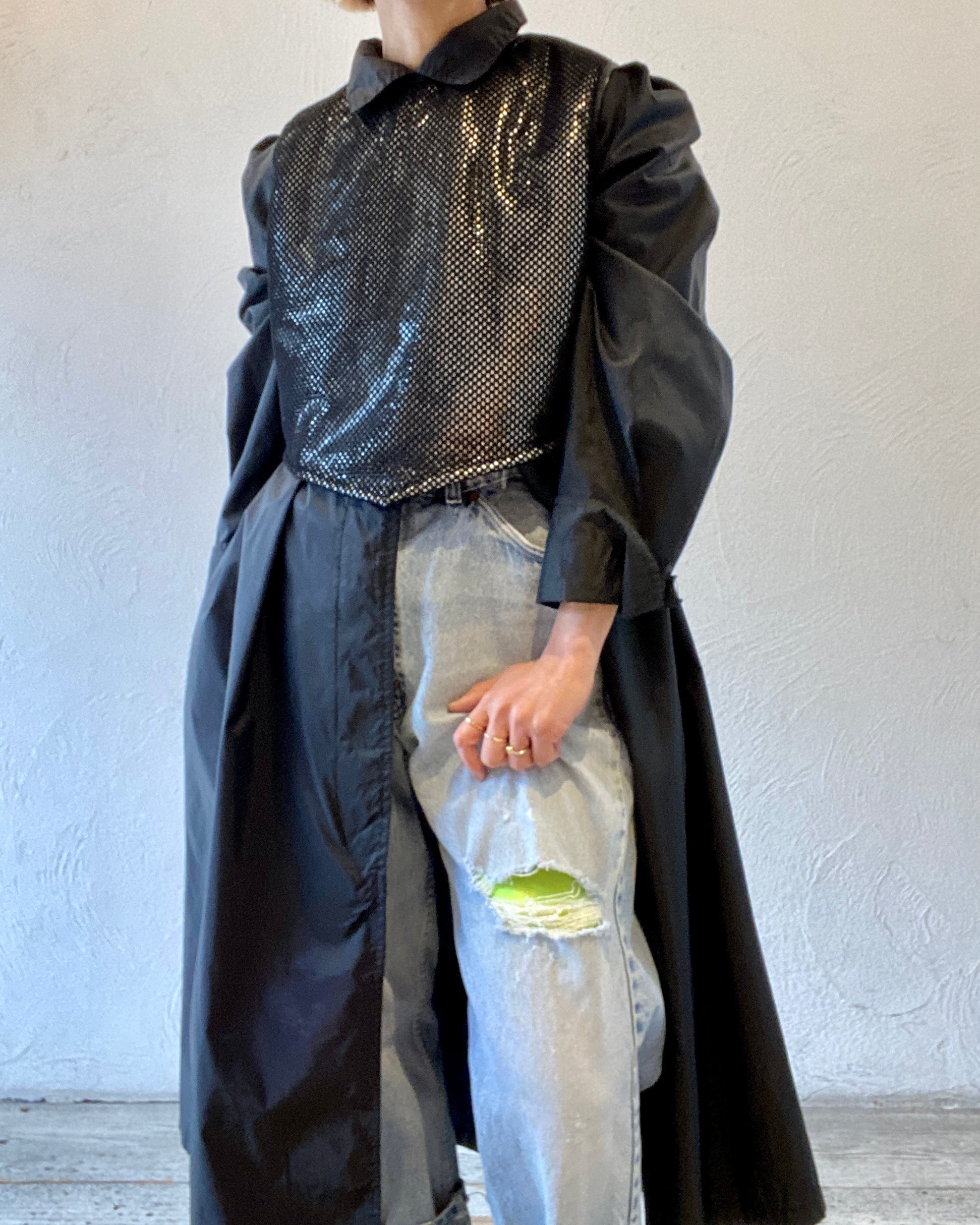 silver bonding mesh vest