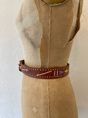 paint leather belt