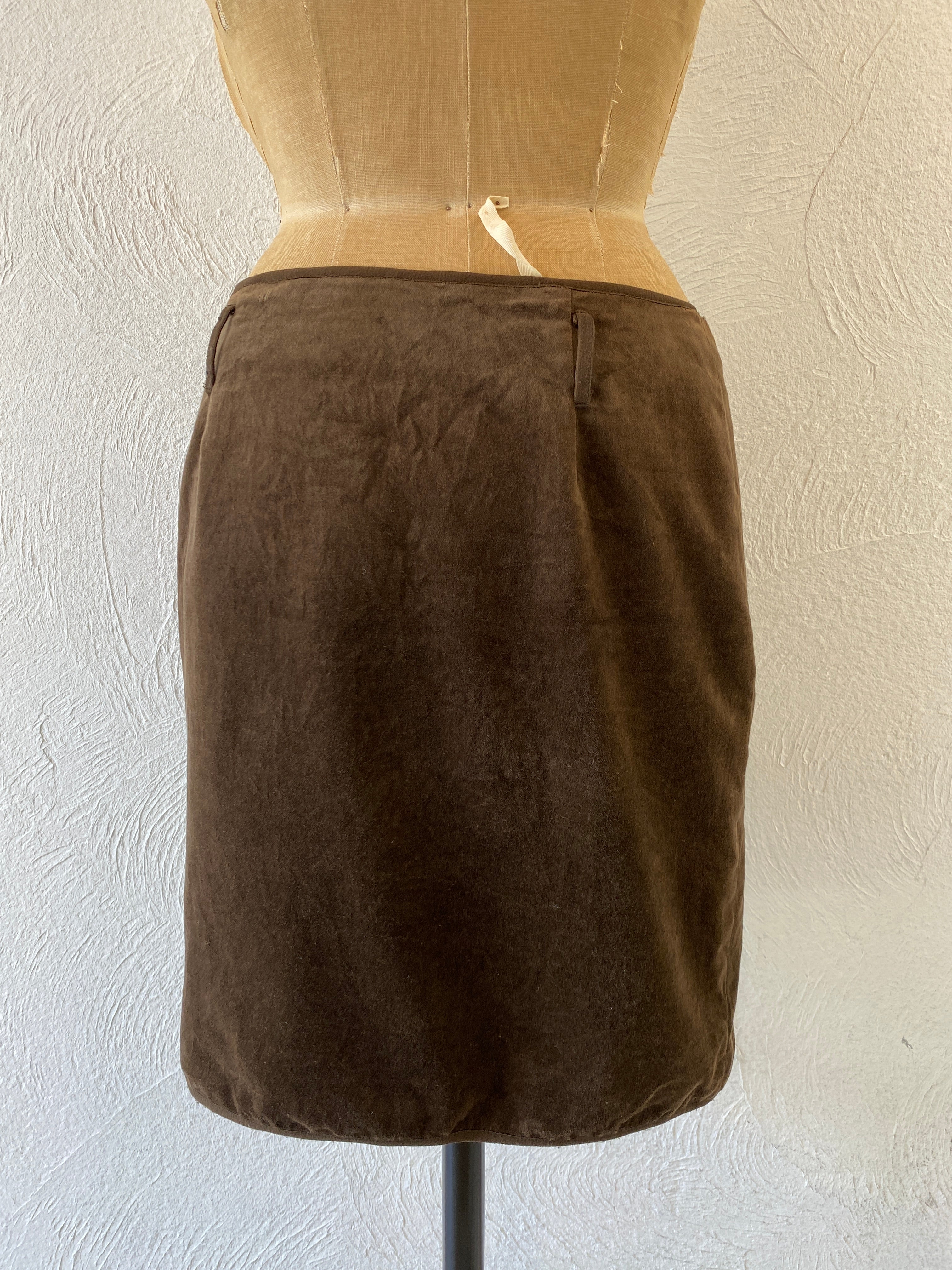 velours wrap skirt