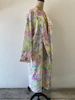 flower print cotton gown