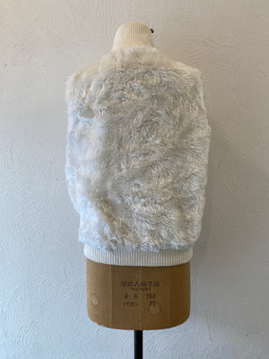 fur rib vest