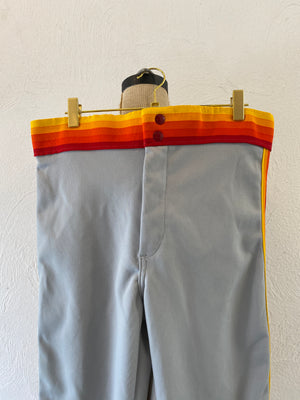 orange line baseball pants