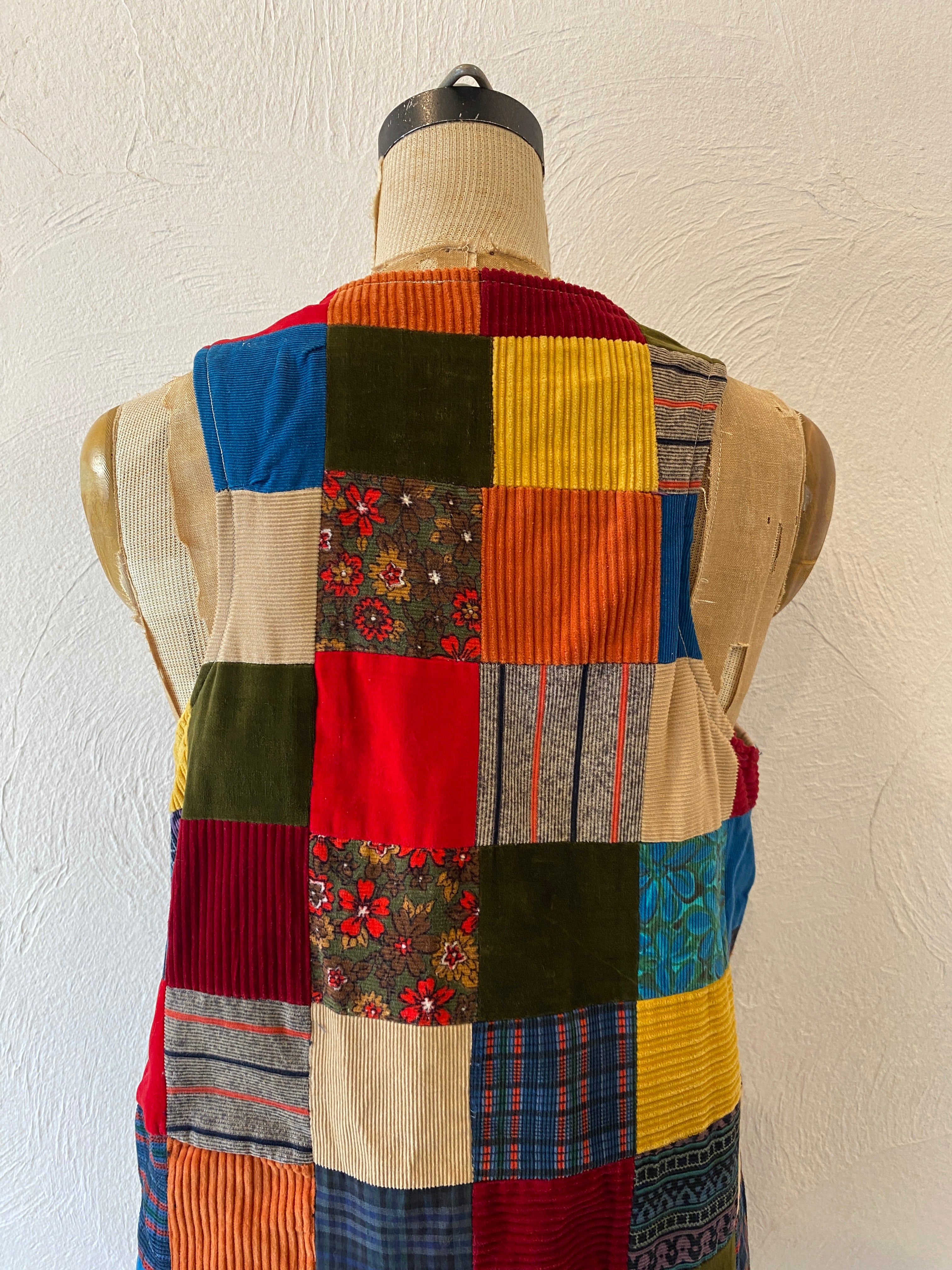 patchwork china vest