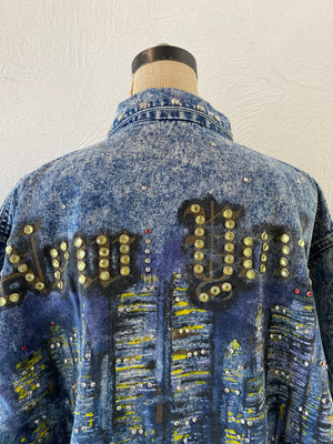 studs denim jacket