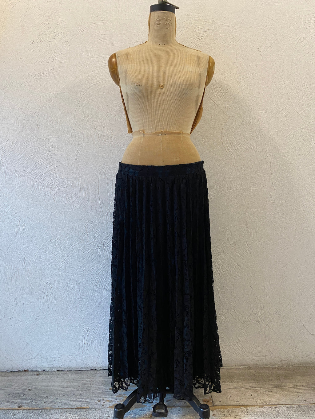 lace pleats skirt