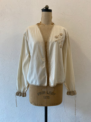 motif cotton jacket