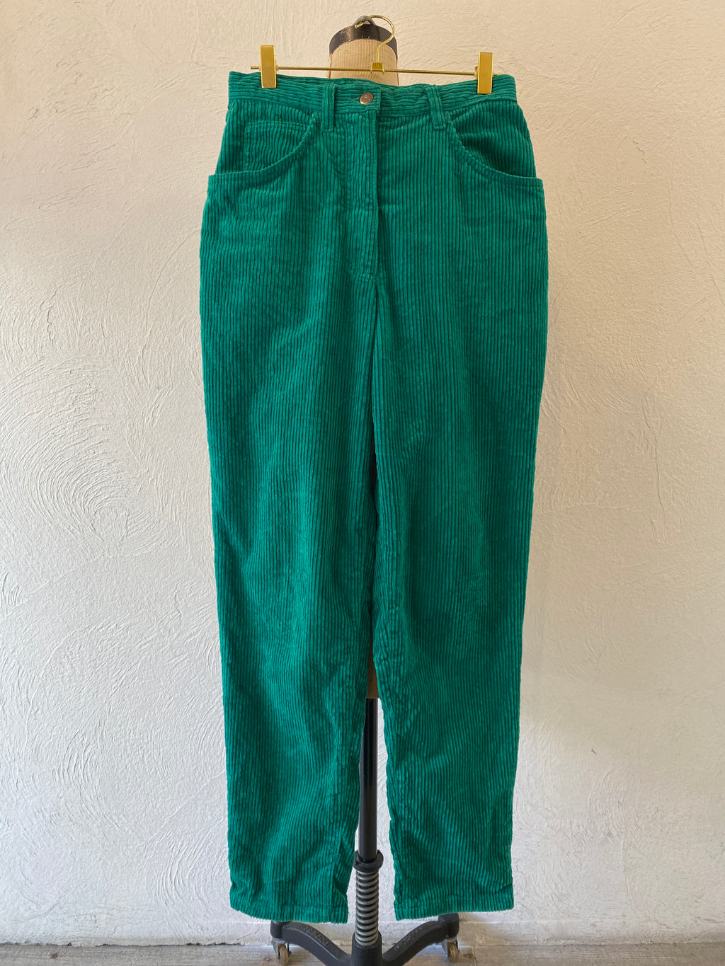 green corduroy pants