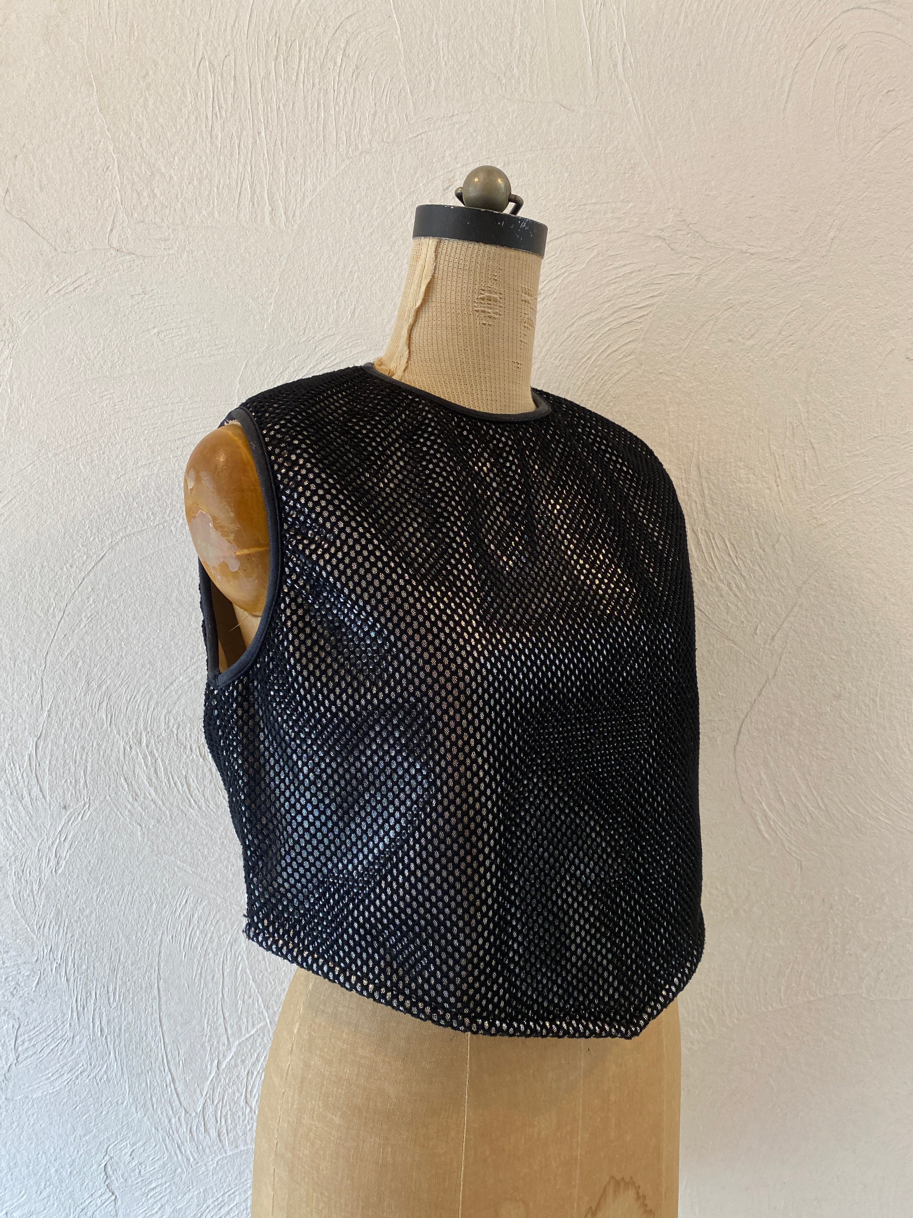 silver bonding mesh vest