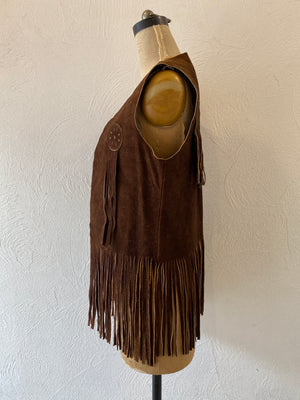 leather fringe vest