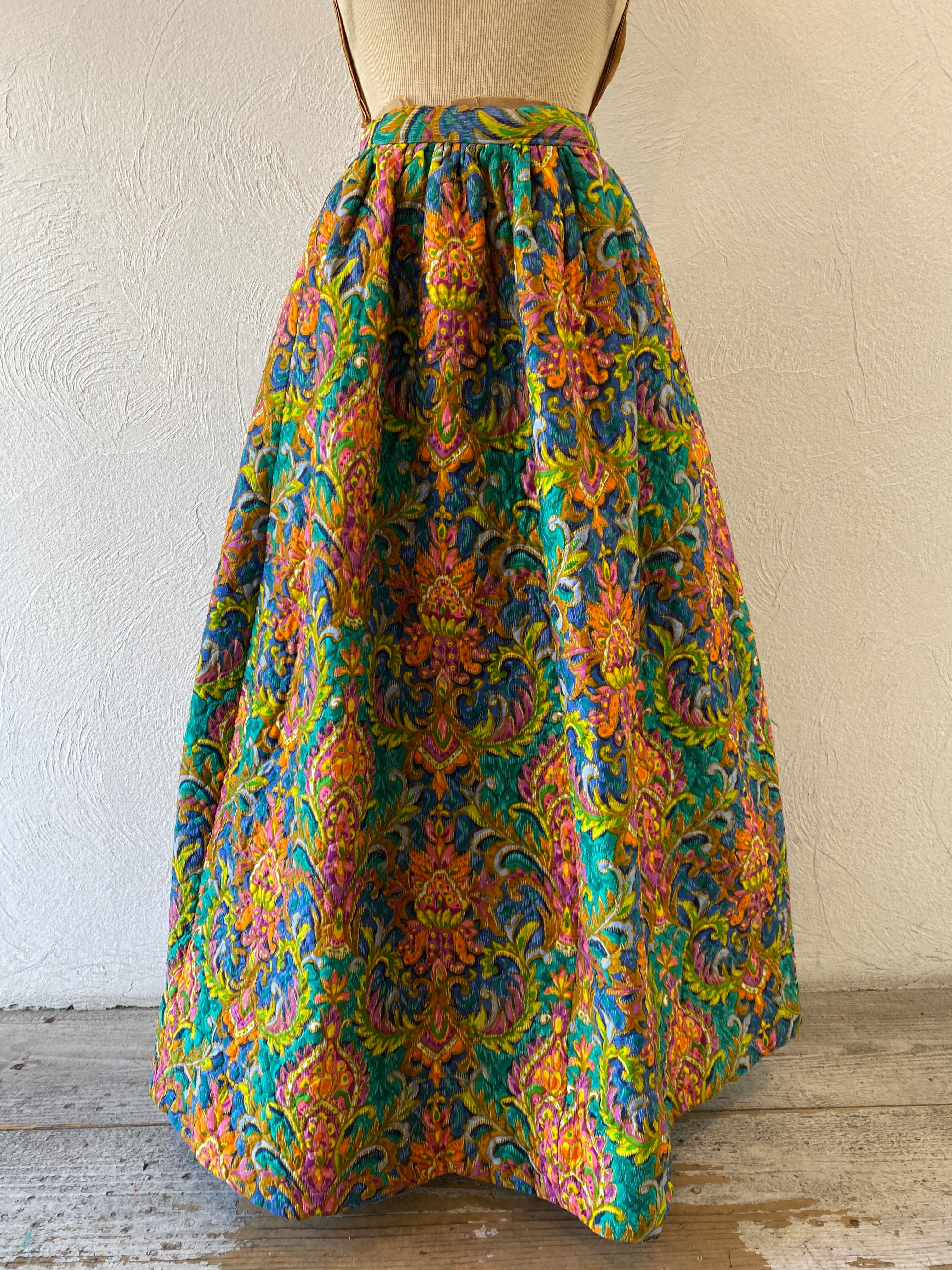 vintage quilt skirt