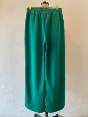 green jersey pants