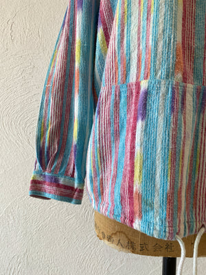mix stripe pullover