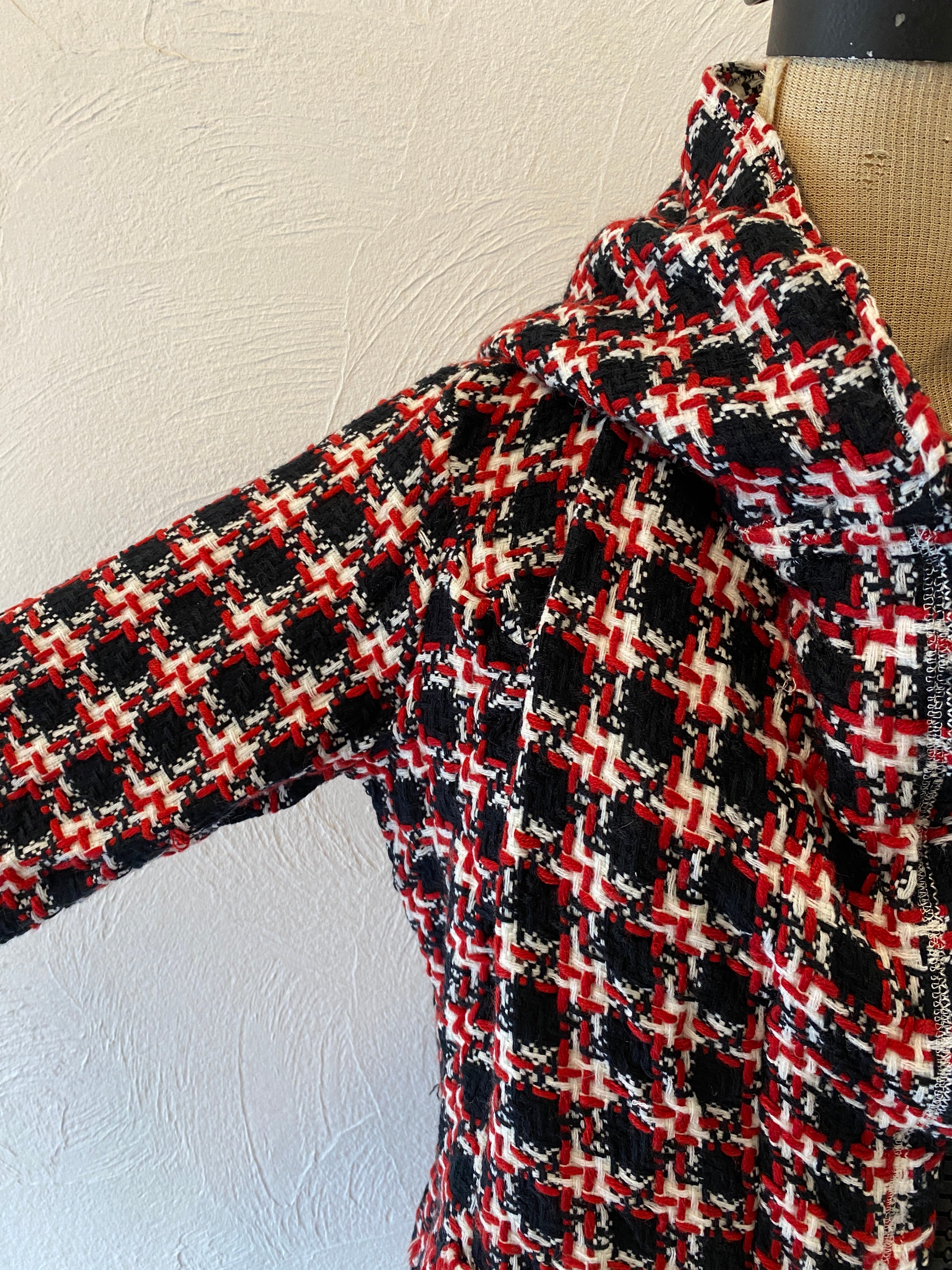 big fastener knitting jacket