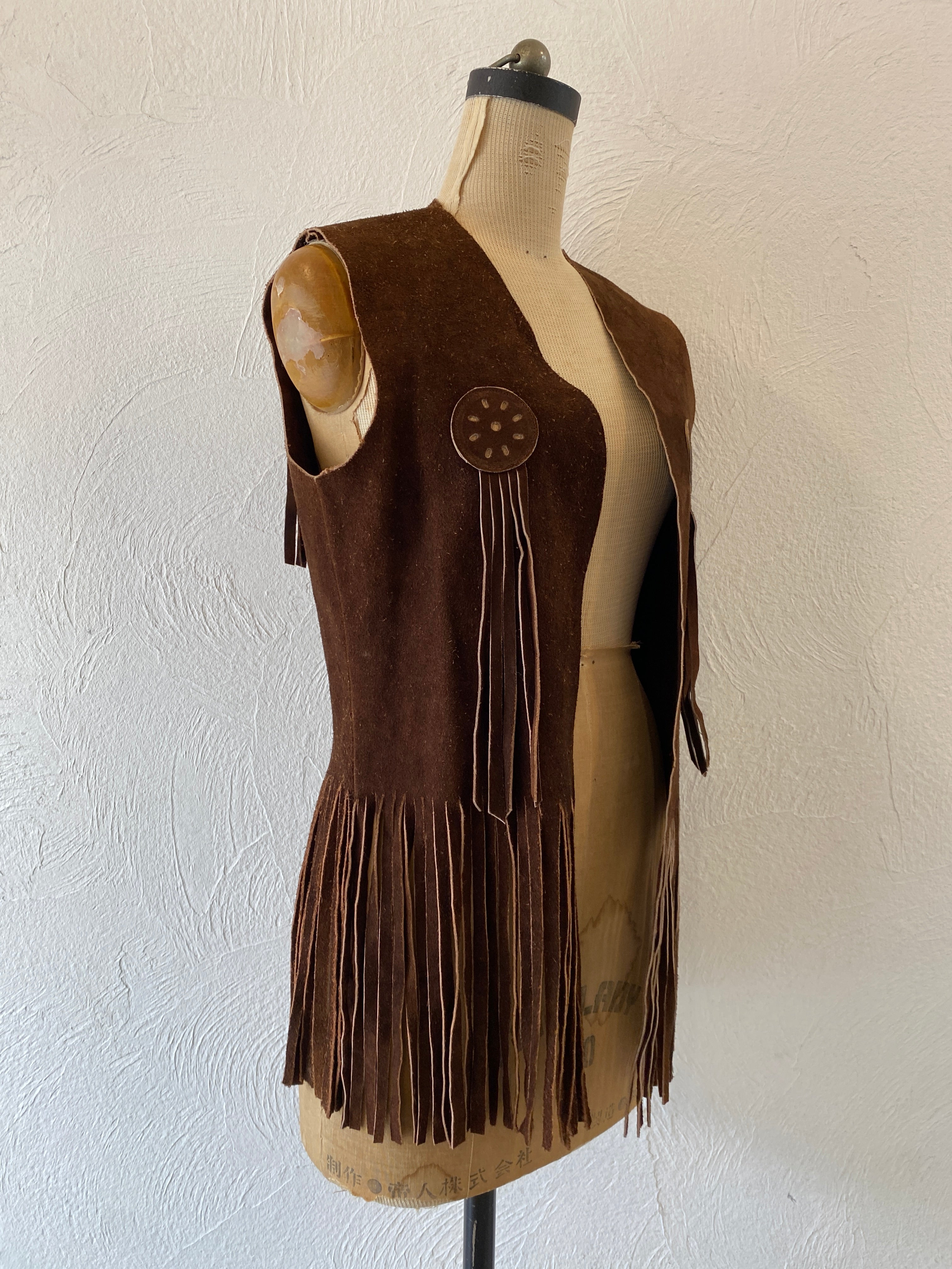 leather fringe vest