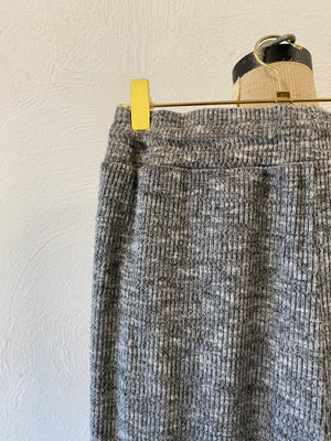 rib knit wide pants