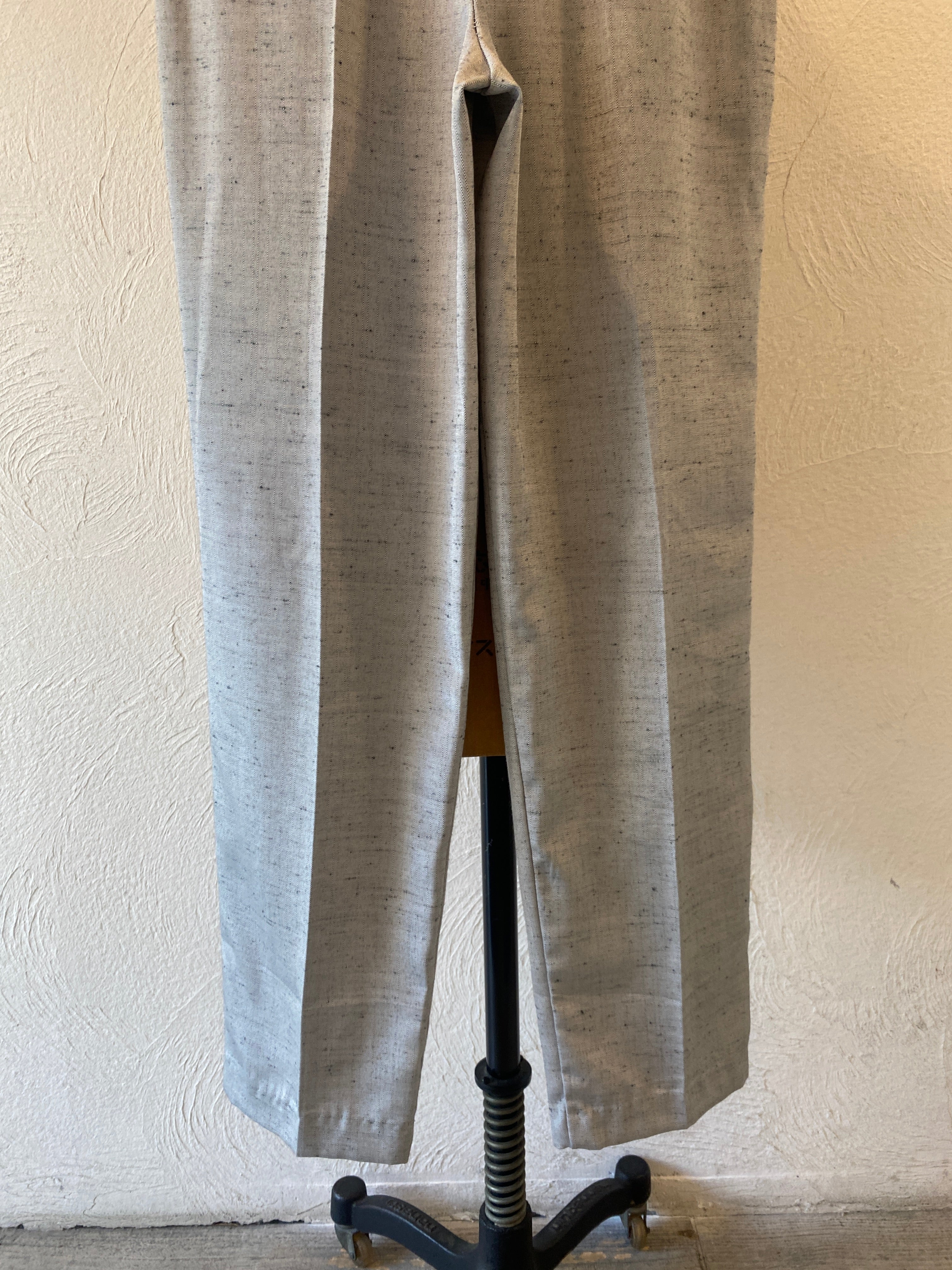 silver gray shantung pants