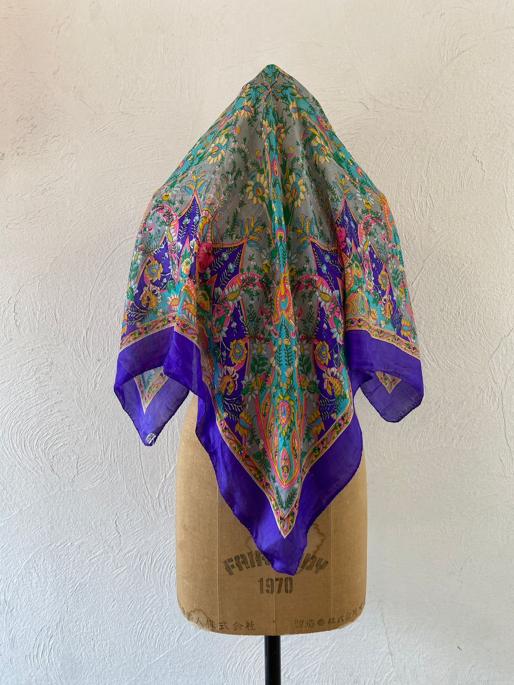 Paisley silk scarf