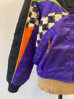 murasaki checker blouson