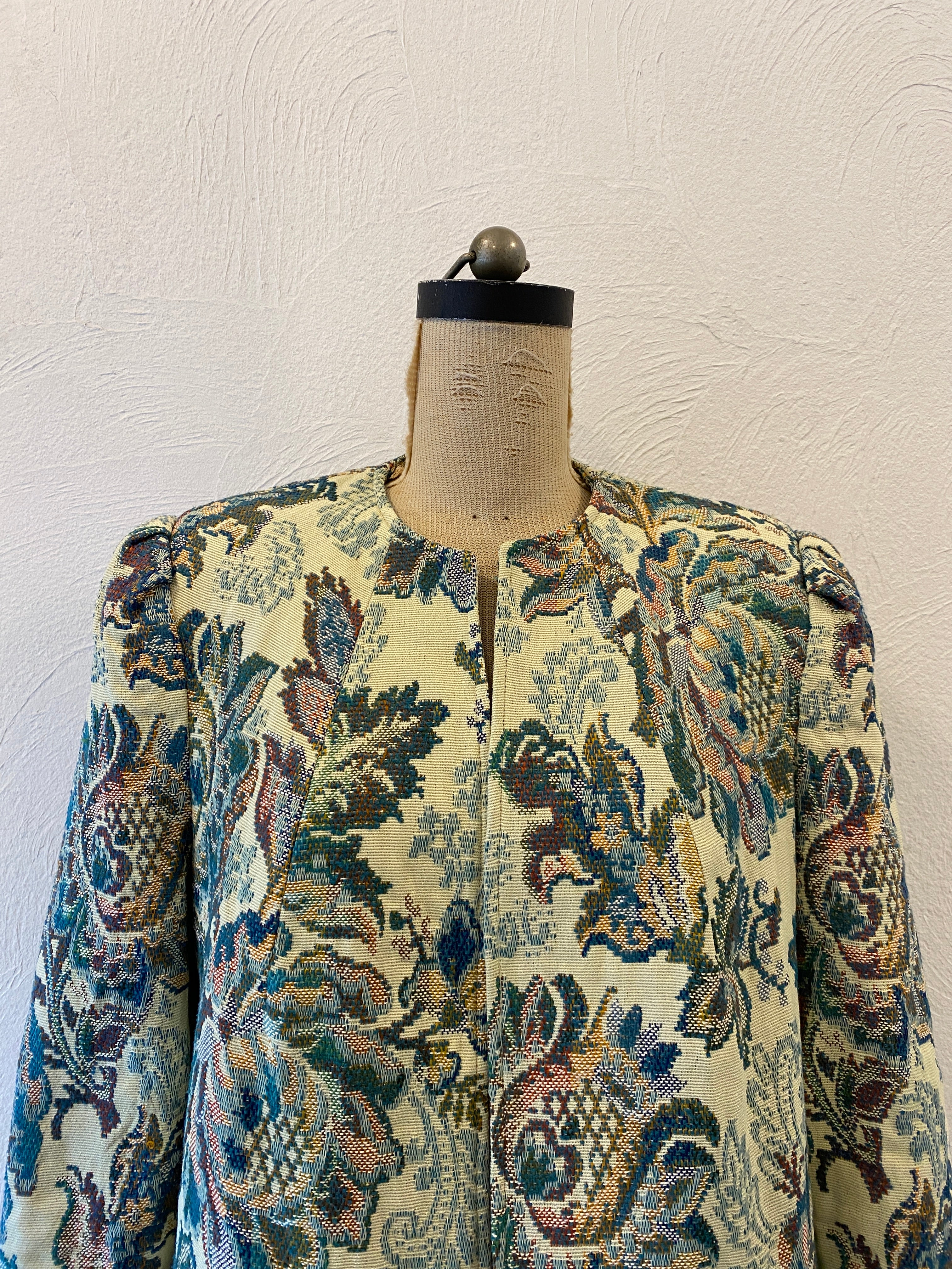 jacquard flower jacket