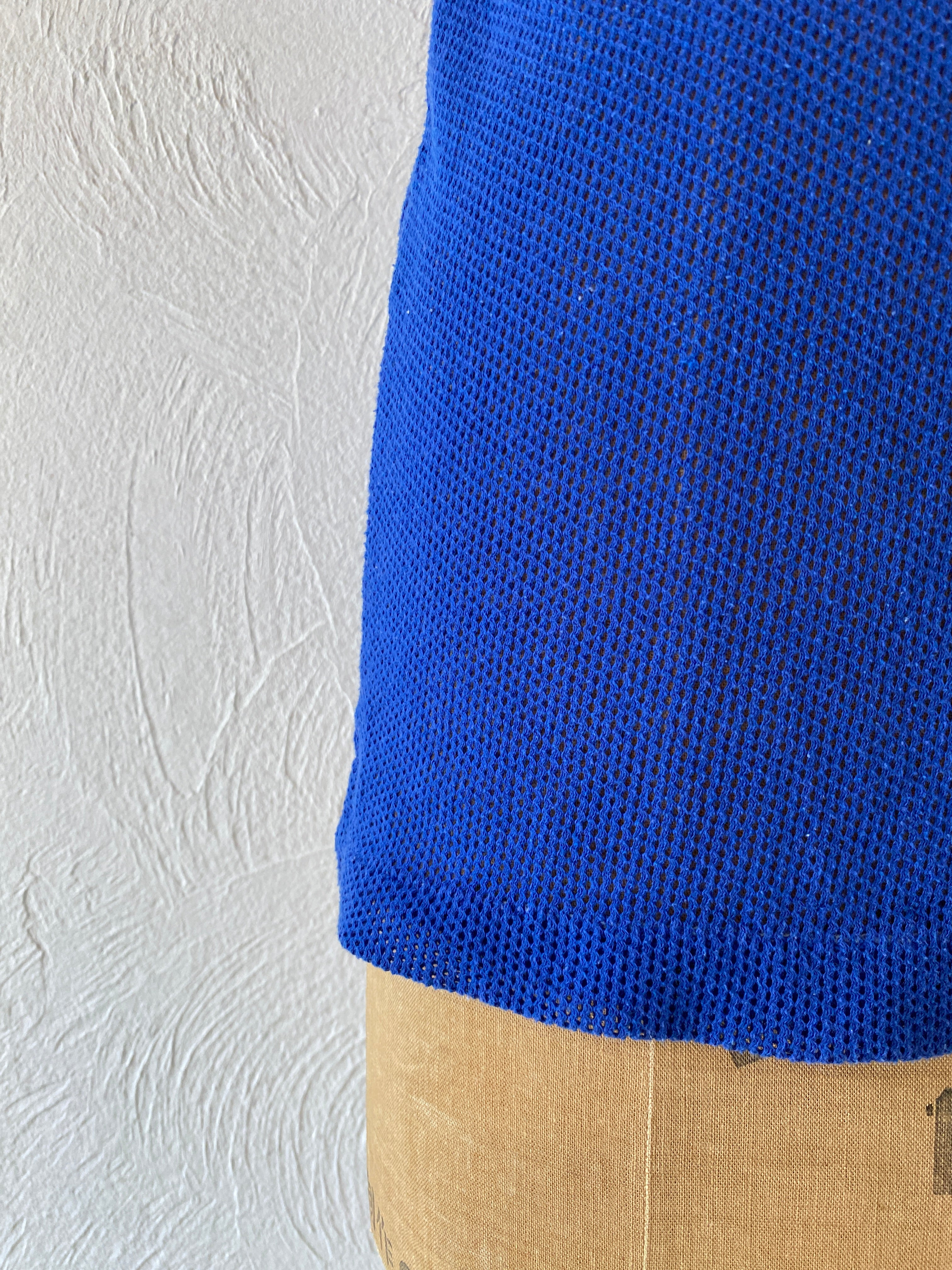 blue mesh tank