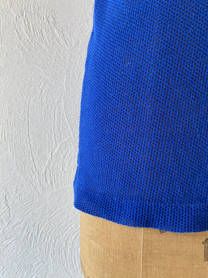 blue mesh tank