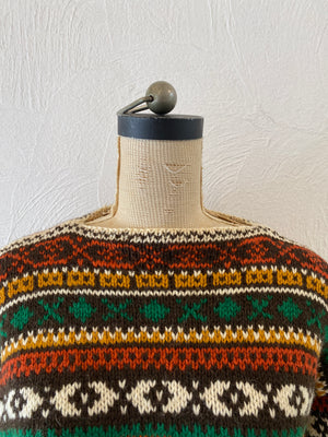 brown hand knit