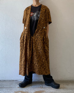 silk leoperd dress
