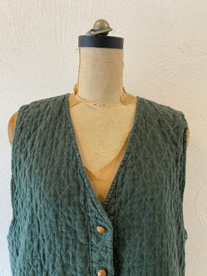 quilt cotton vest