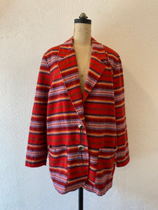 mix border wool jacket