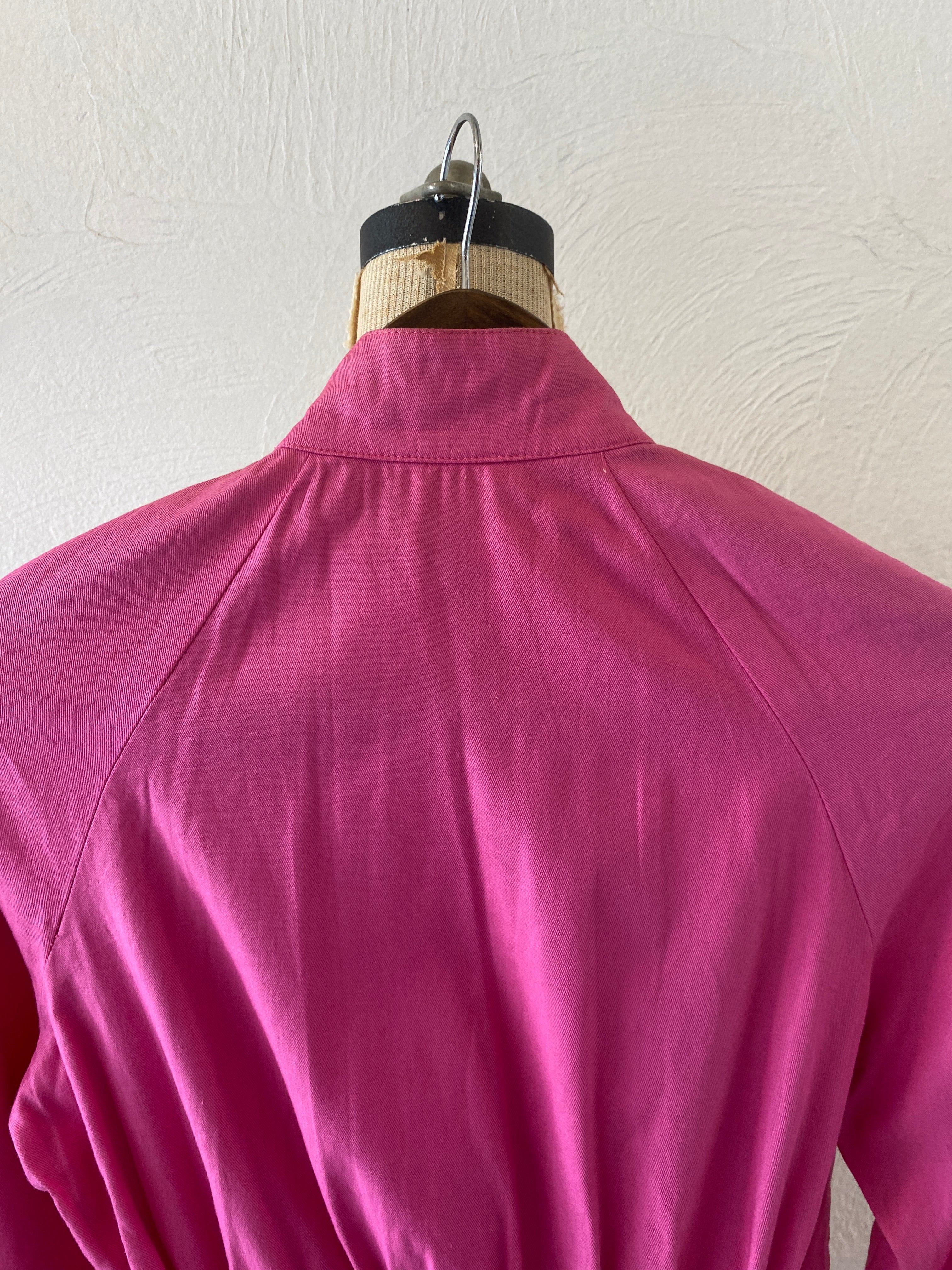zip pink jump suit