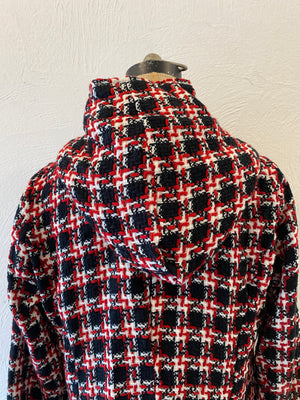 big fastener knitting jacket