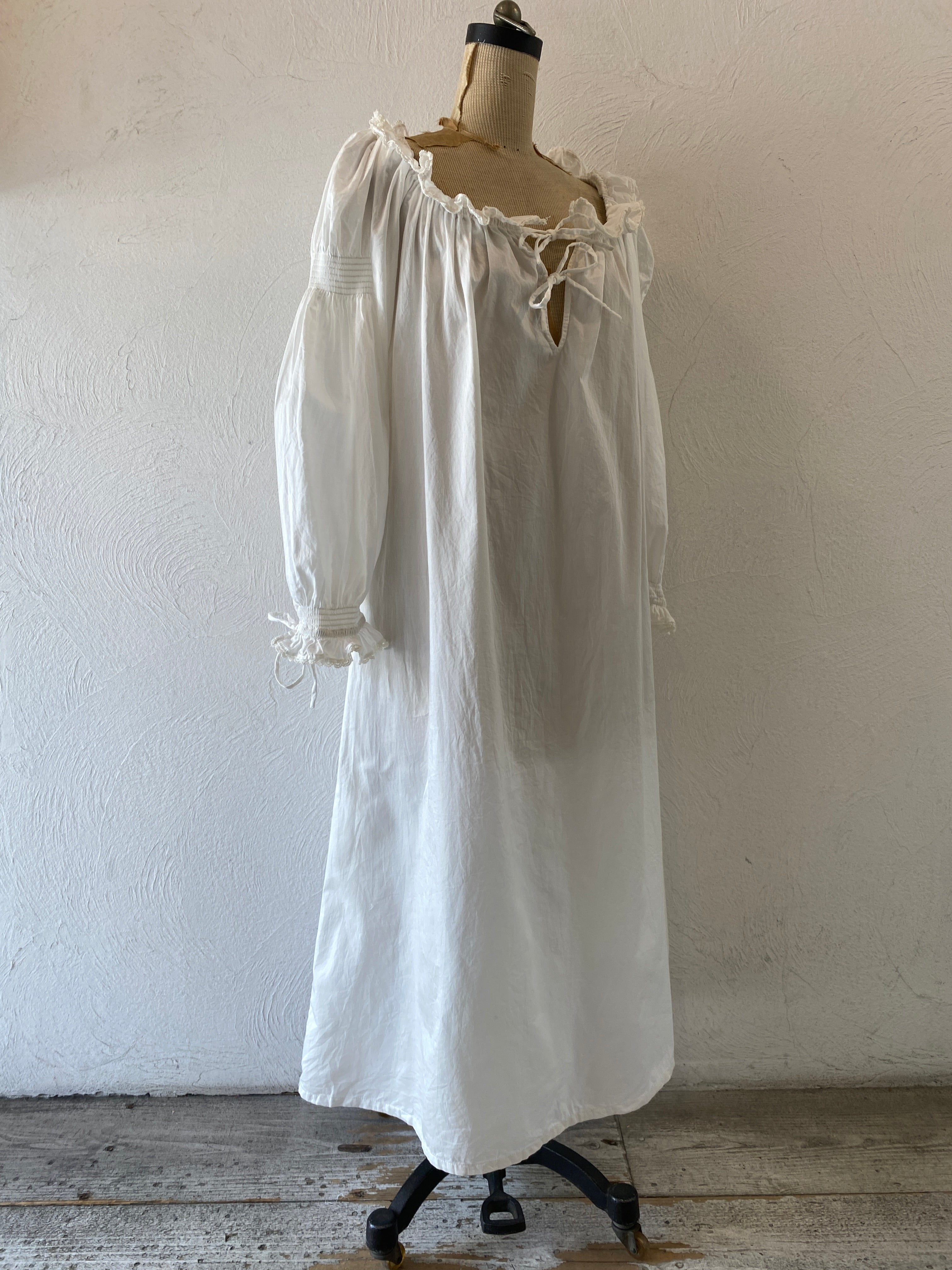 white cotton dress