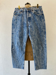 chemical wash denim