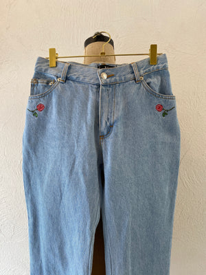 tape&spangle denim pants