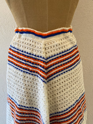 white knit skirt