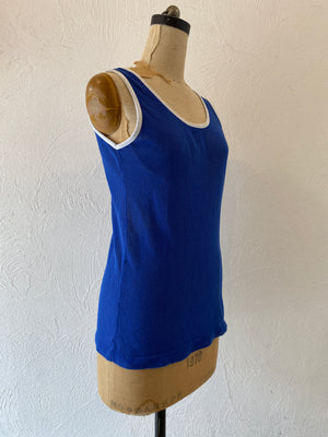 blue mesh tank