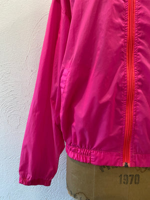 neon pink nylon blouson