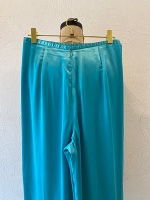 wide satin pants