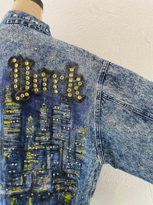 studs denim jacket