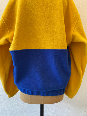 yellow fleece pullover