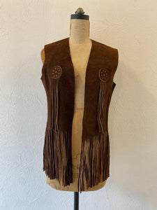 leather fringe vest