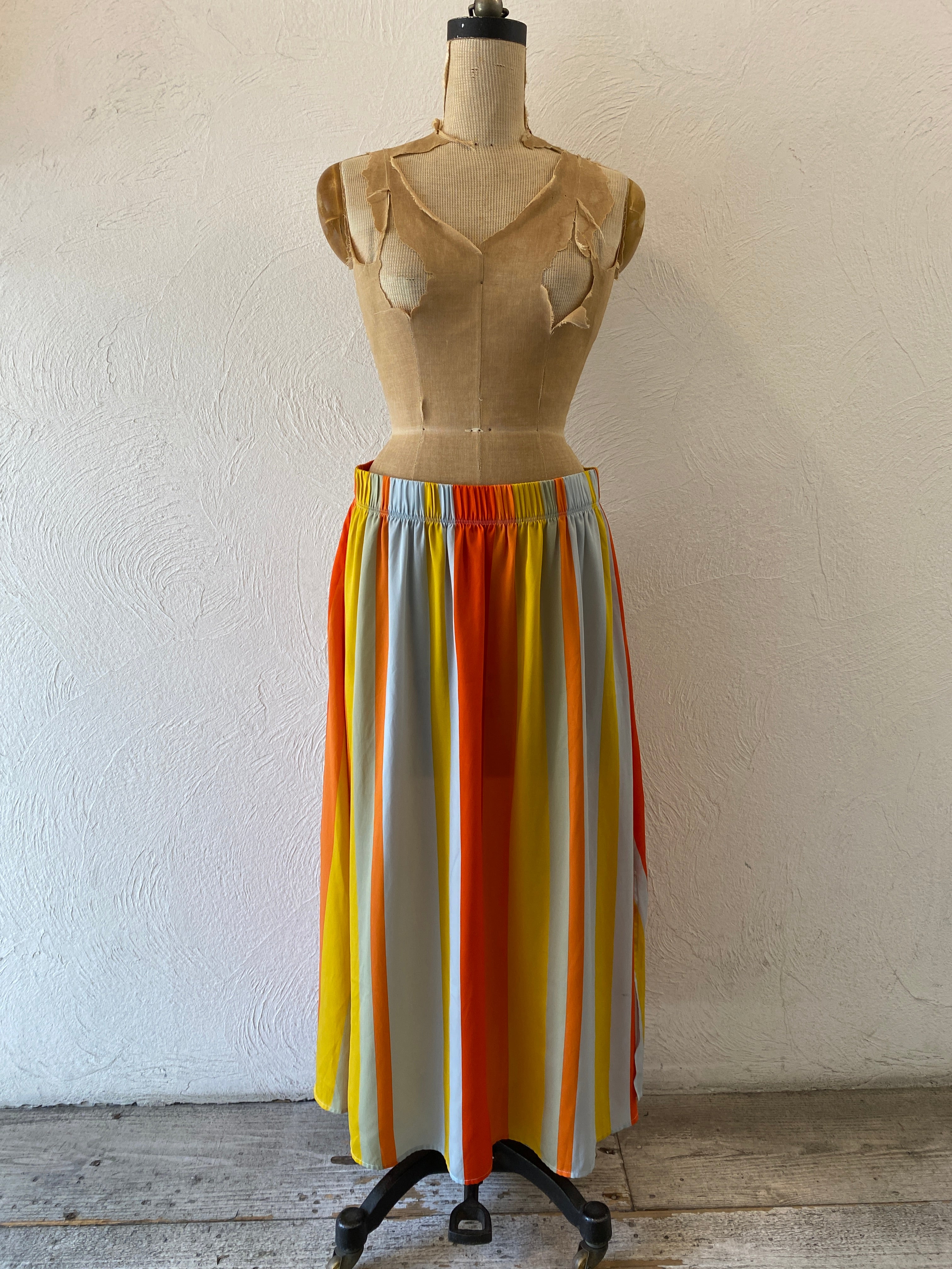 mabataki faithtokyo vintage stripe skirt