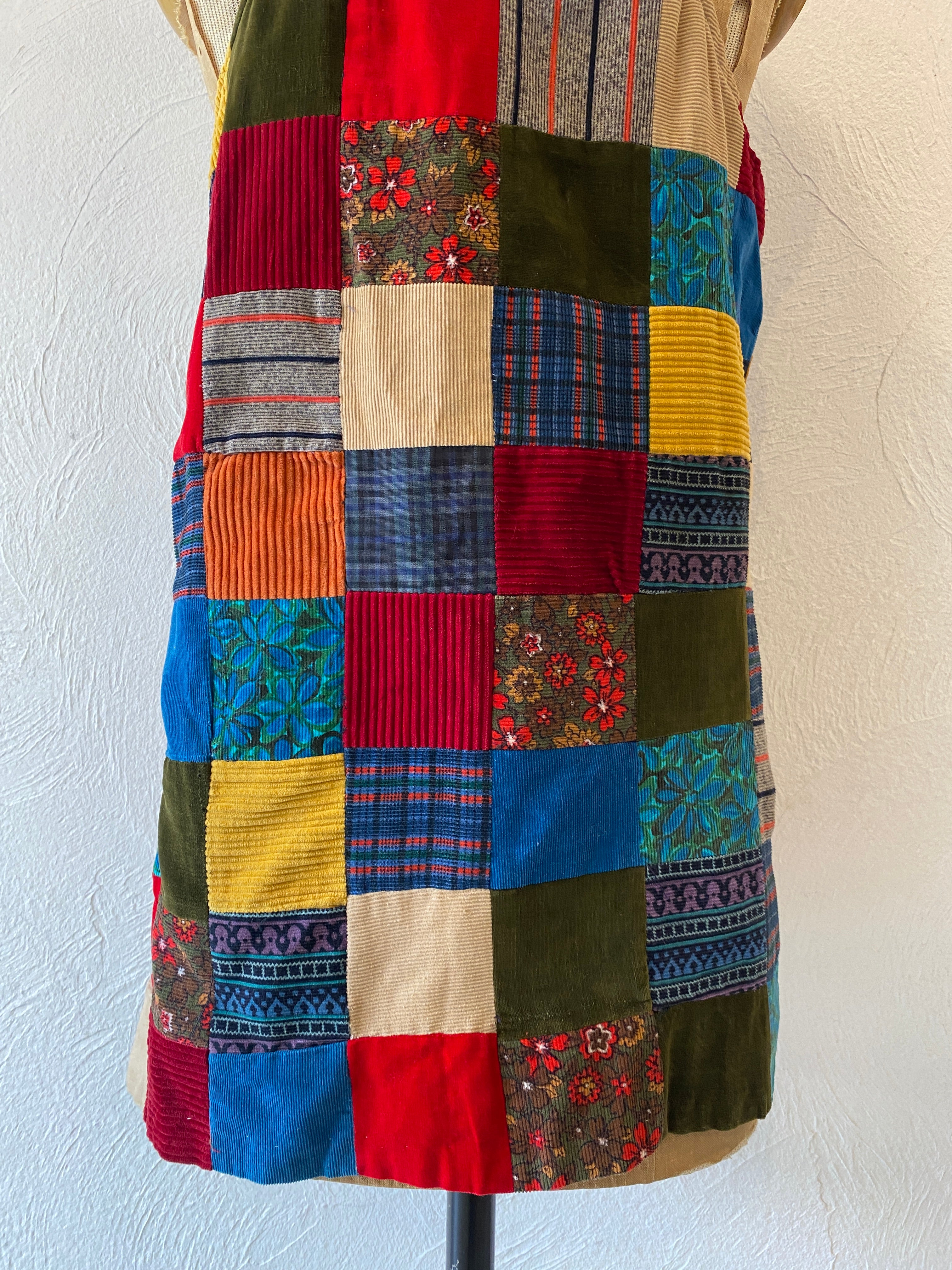 patchwork china vest