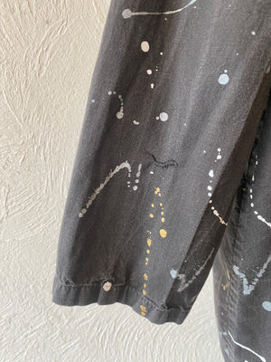 gold＆silver paint jacket